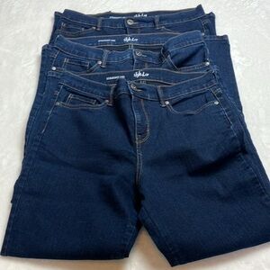 STYLE & CO Denim Jeans Straight Leg Size 10P Tummy control 3 pack